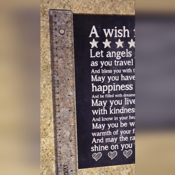 Sweet prayer/blessing wall art - chalk board appearance but printed - Picture 4 of 5